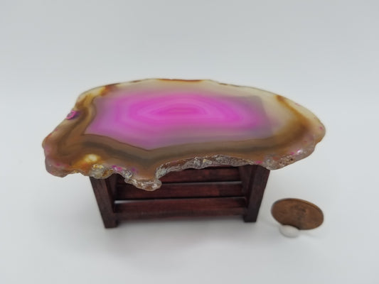 Agate Table - Pink