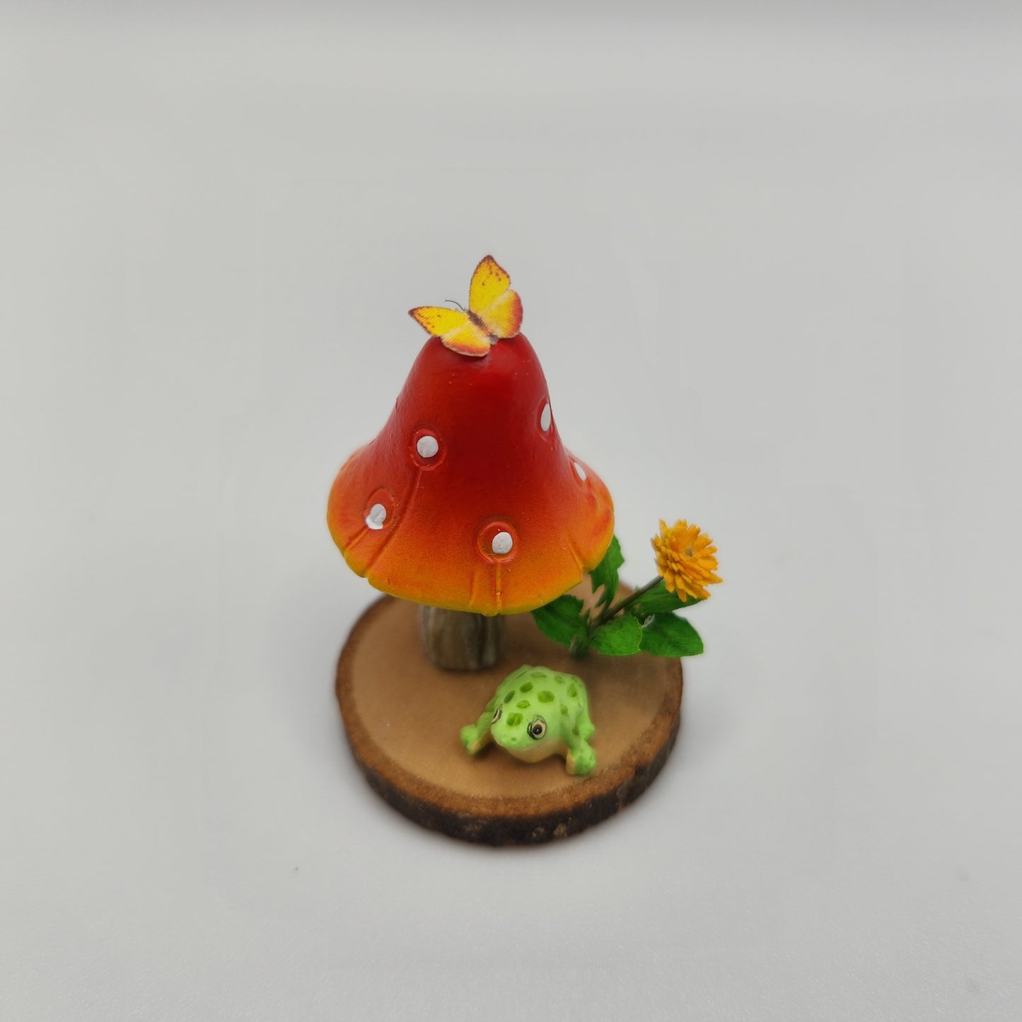 Orange Mushroom Decor